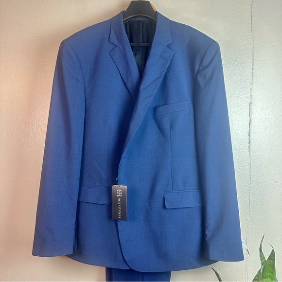JB Britches Torino Wool Stretch Suit Blue Wool Sz 38R (Pants) 48R (Jacket) - Picture 4 of 16